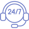 24/7 Support Icon