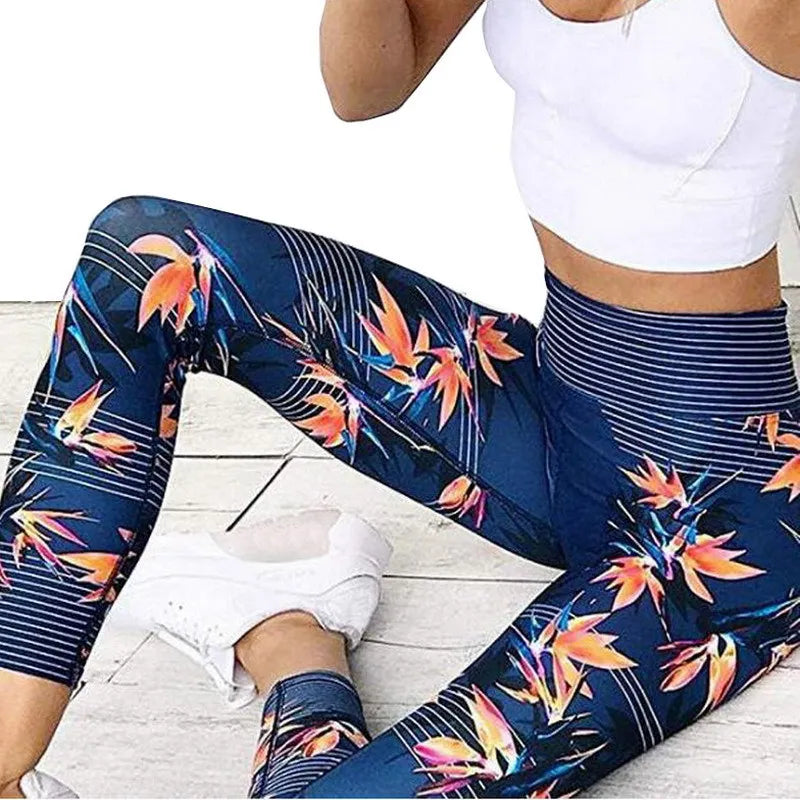 Women's Printed Push-Up Yoga Leggings