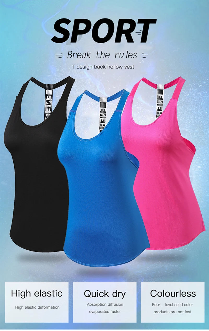 Women's Sleeveless Backless Gym Top – Quick-Dry & Breathable