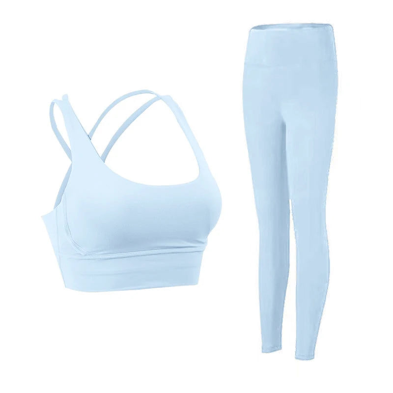 Women's 2-Piece Yoga Set – Sports Bra & High-Waist Leggings