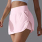 Women's Double-Layer Quick-Dry Gym Shorts