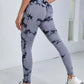 Pantalones de yoga con efecto tie dye para mujer, leggings push-up de cintura alta sin costuras para fitness