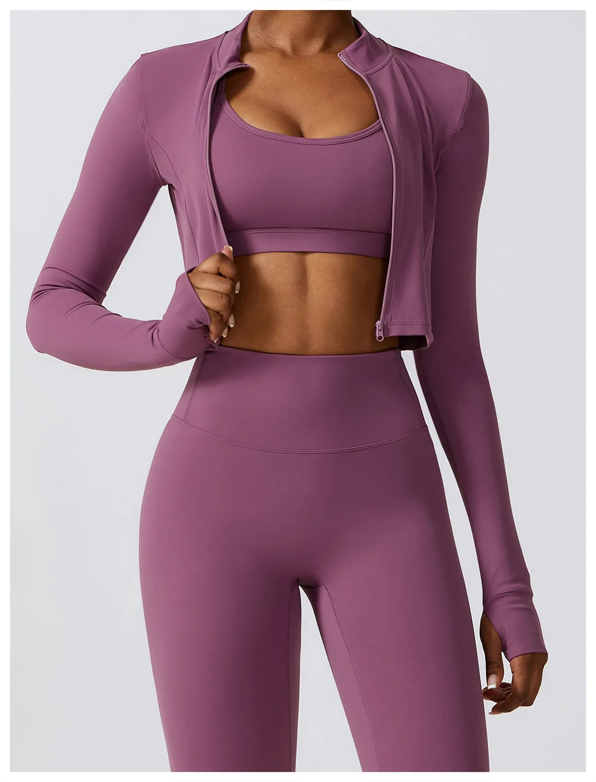 Women's Seamless Yoga Set – 2/3PCS Workout Outfit