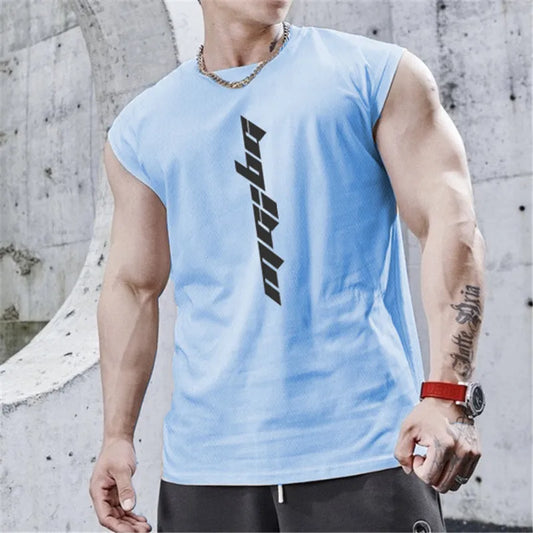 Men's Bodybuilding Sleeveless Workout Tank Top