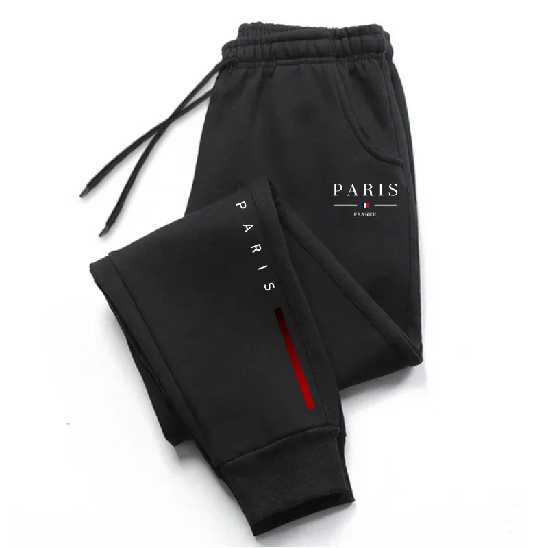 Men's Paris Printed Casual Jogger Sweatpants