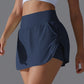 Women's Double-Layer Quick-Dry Gym Shorts