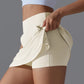 Women's Double-Layer Quick-Dry Gym Shorts