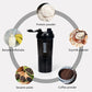 3-Layer Protein Shaker Bottle – Gym & Fitness Mixer