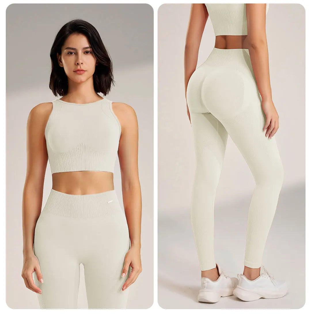 Women's Seamless Yoga Outfit – Leggings & Top