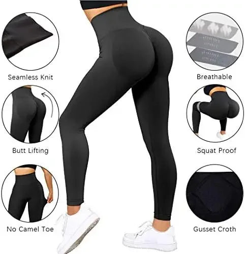 Women's Seamless High-Waist Butt-Lifting Leggings