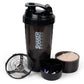 3-Layer Protein Shaker Bottle – Gym & Fitness Mixer