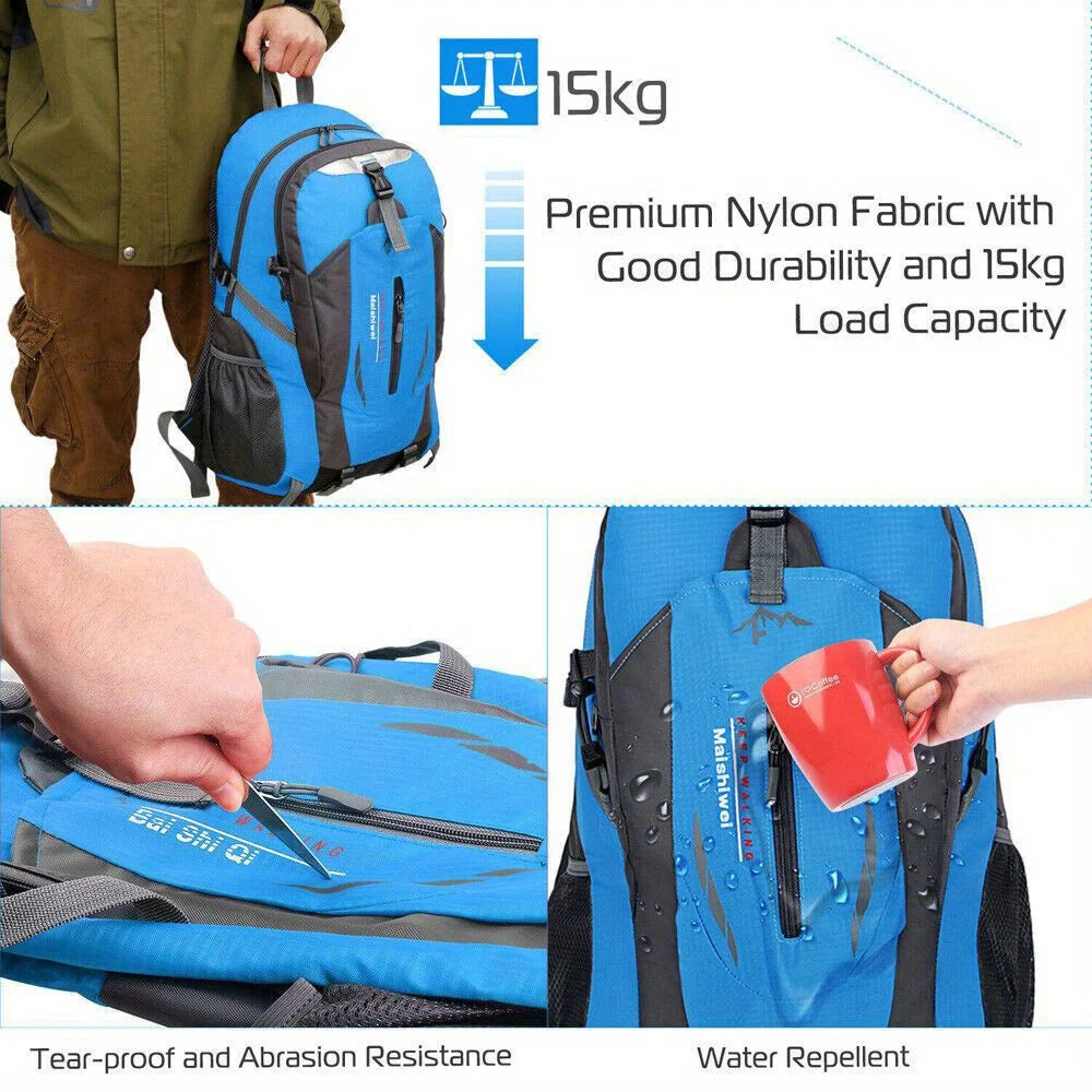 Large-Capacity Waterproof Hiking Backpack