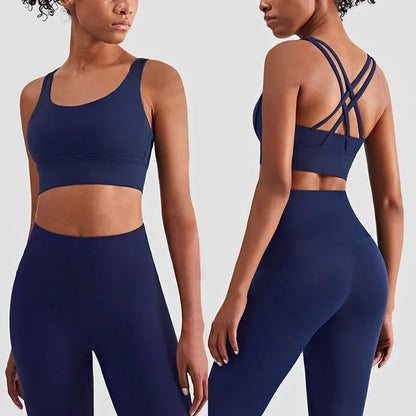 Women's 2-Piece Yoga Set – Sports Bra & High-Waist Leggings