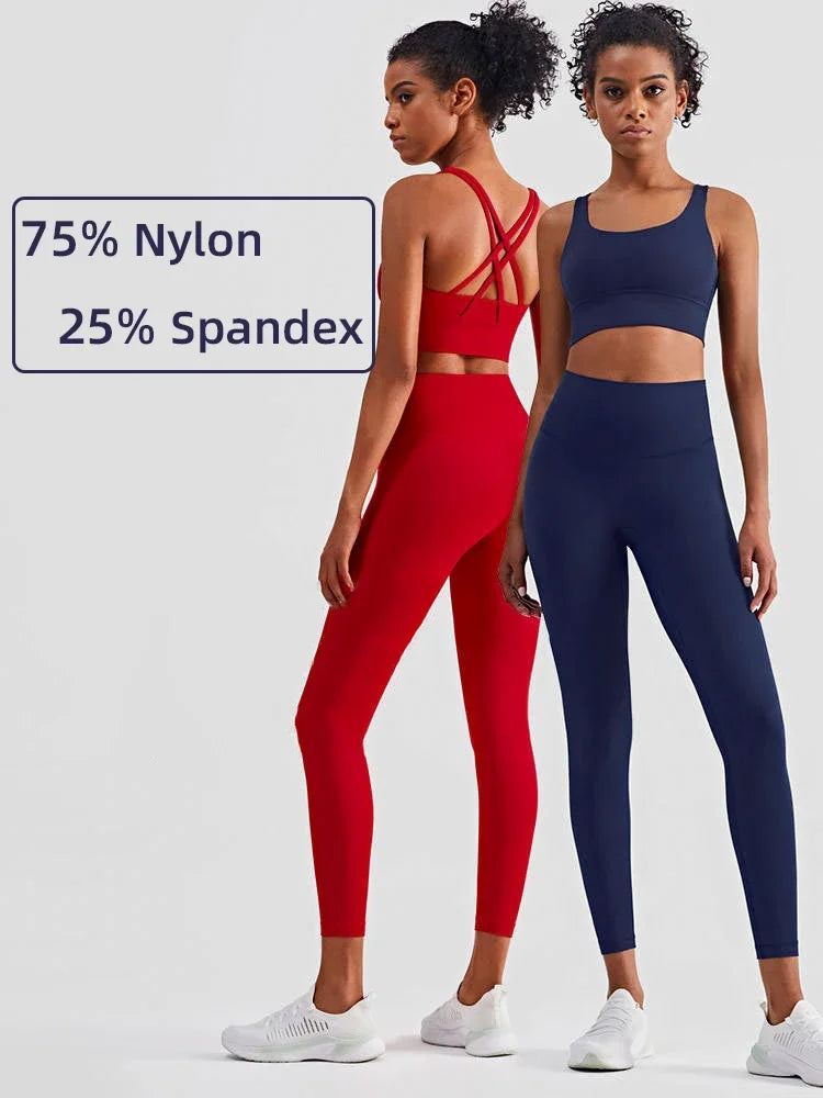 Women's 2-Piece Yoga Set – Sports Bra & High-Waist Leggings