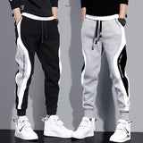 Men's Black Hip-Hop Loose Jogger Pants