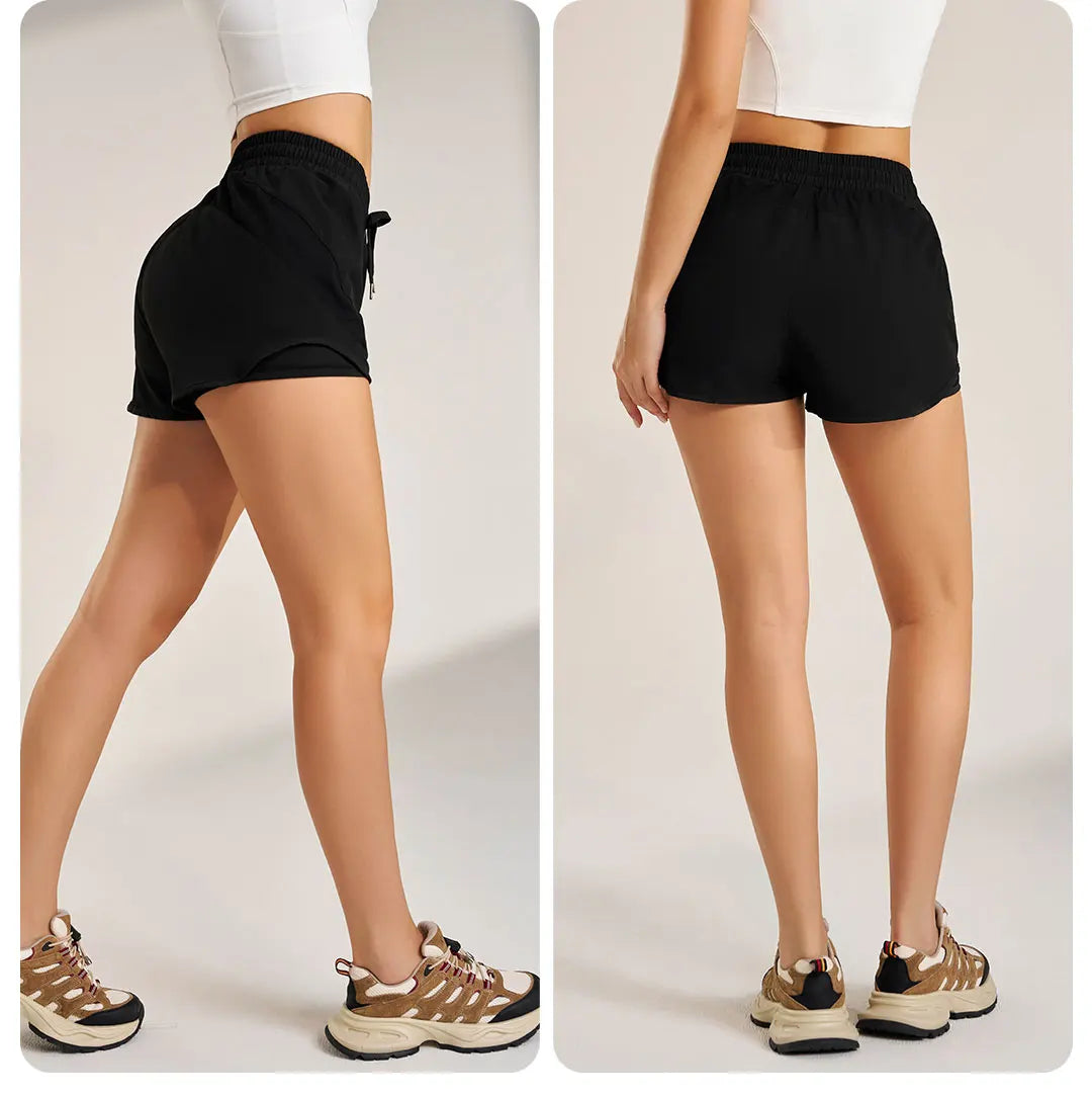 Women's High-Waist Quick-Dry Yoga Shorts