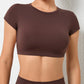 Women's Breathable Backless Sports Crop Top