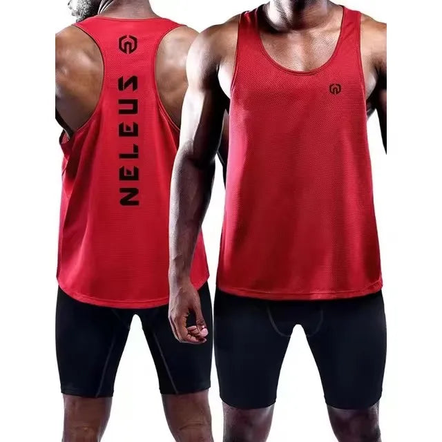 Camiseta sin mangas para hombre, de baloncesto, para correr, gimnasio, de secado rápido, transpirable, que absorbe la humedad