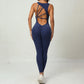 Women's Sleeveless Yoga Jumpsuit – Stretchy Gym Wear