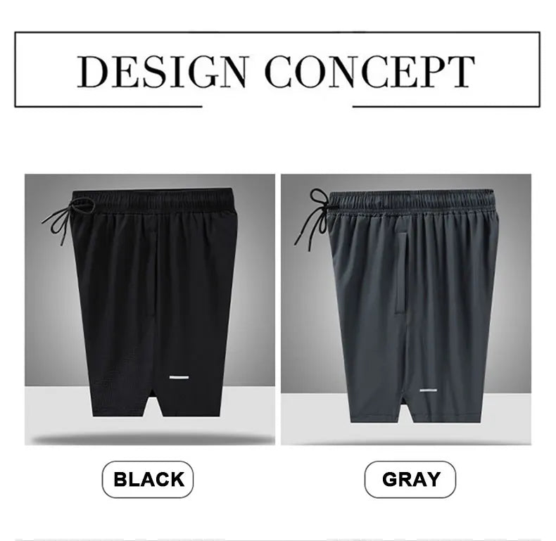 Men's Ice Silk Gym Running Shorts