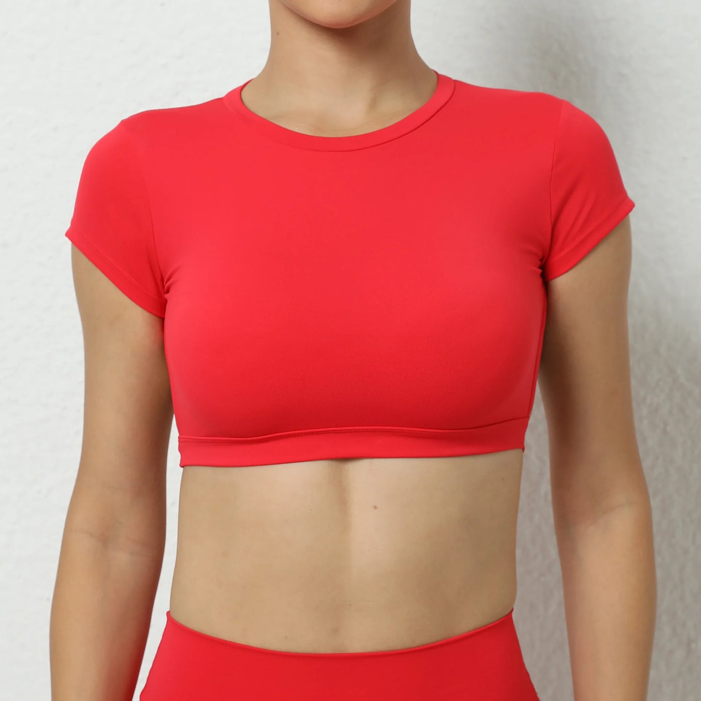 Women's Breathable Backless Sports Crop Top