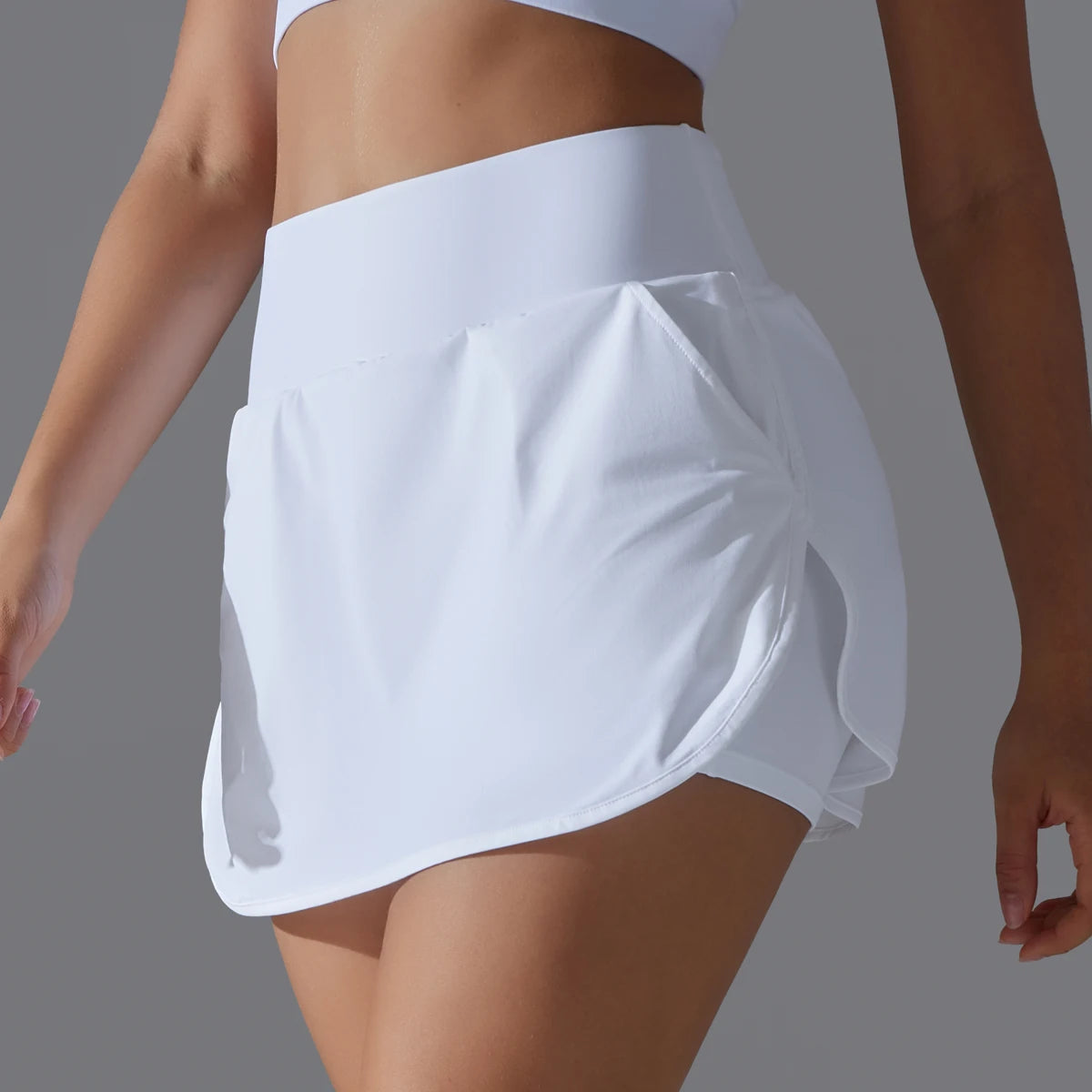 Women's Double-Layer Quick-Dry Gym Shorts