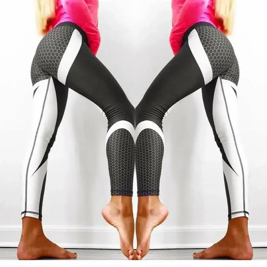 Pantalones de yoga estampados para mujer, mallas deportivas push-up para correr, fitness y gimnasio