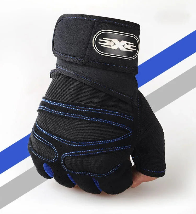 Guantes de gimnasio para hombres y mujeres, para fitness, levantamiento de pesas, entrenamiento deportivo, a prueba de golpes