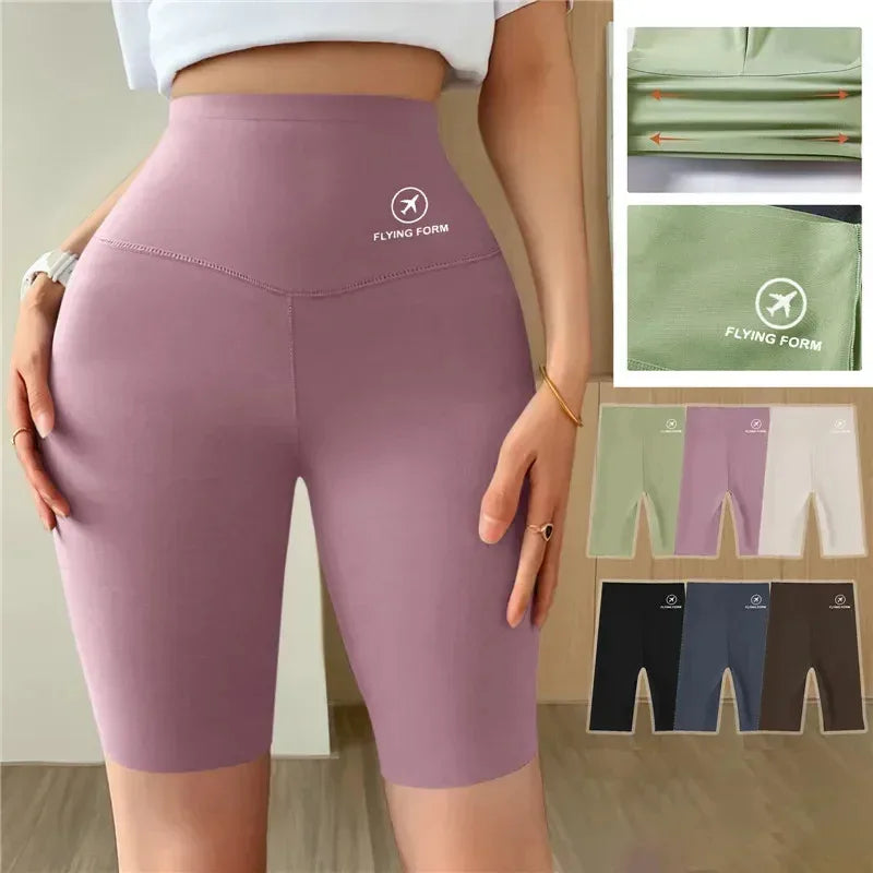 Women's High-Waist Workout Shorts – Seamless & Stretchy