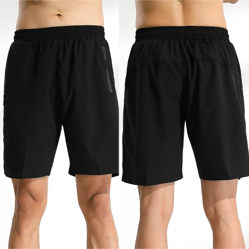 Pantalones cortos deportivos de verano para hombre, ropa deportiva de malla transpirable de secado rápido