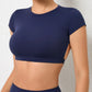 Women's Breathable Backless Sports Crop Top