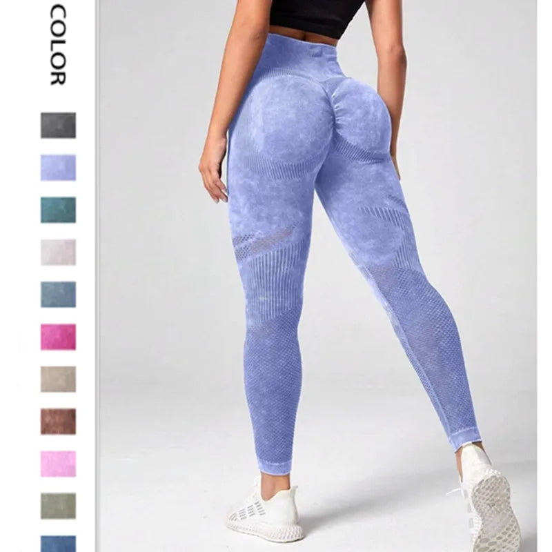 High-Waist Seamless Yoga Leggings