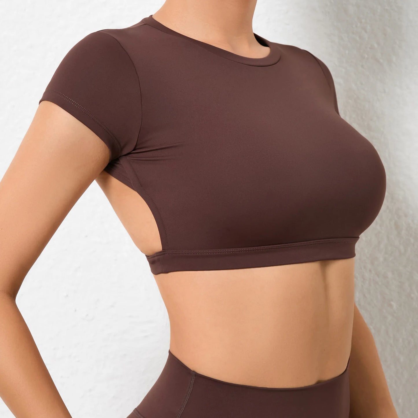 Women's Breathable Backless Sports Crop Top