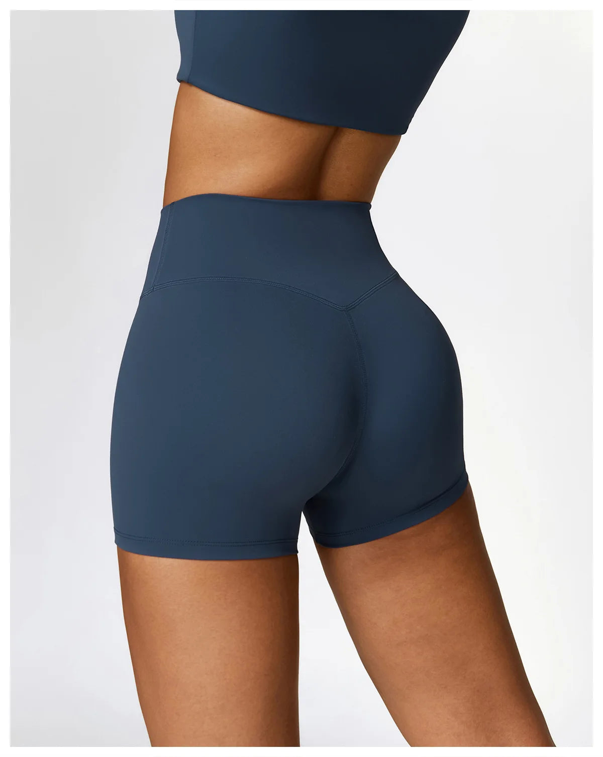 Conjunto de yoga de 2 piezas sin costuras para mujer: top corto de manga larga y leggings de cintura alta para entrenamiento