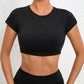 Women's Breathable Backless Sports Crop Top