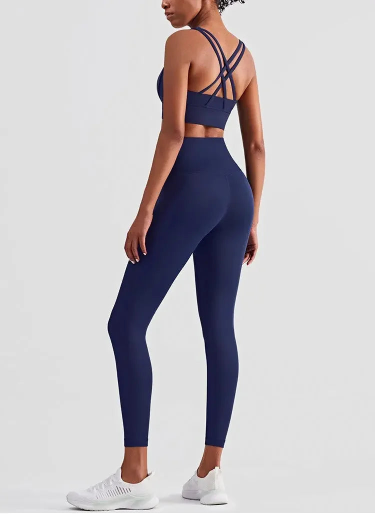 Women's 2-Piece Yoga Set – Sports Bra & High-Waist Leggings