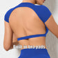 Women's Breathable Backless Sports Crop Top