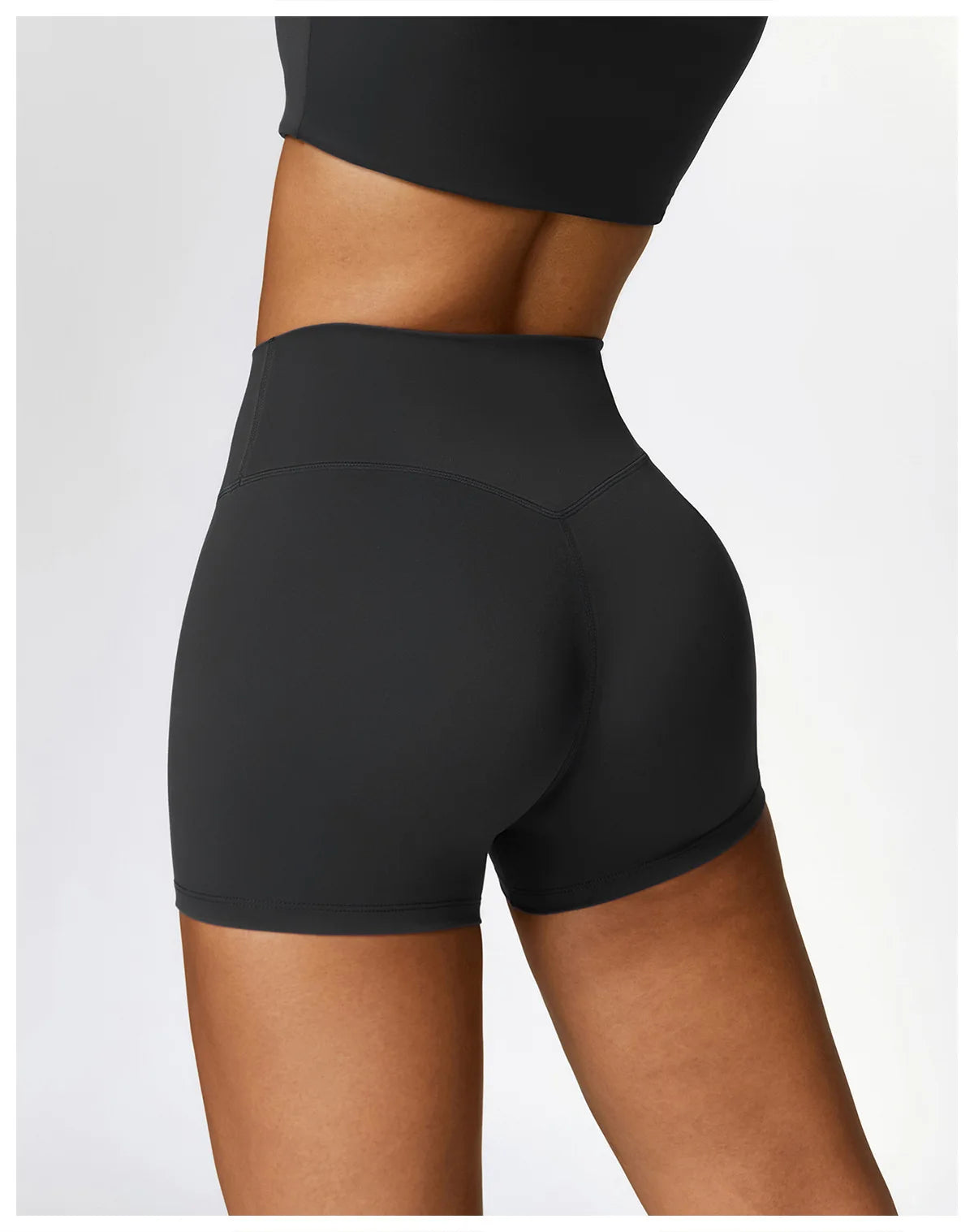 Conjunto de yoga de 2 piezas sin costuras para mujer: top corto de manga larga y leggings de cintura alta para entrenamiento