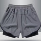 Men's Quick-Dry Double-Layer Swim Shorts