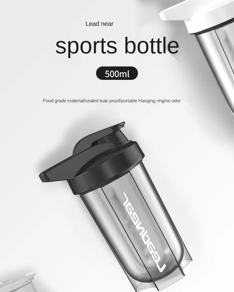 Portable Leakproof Protein Shaker Bottle – 500ML