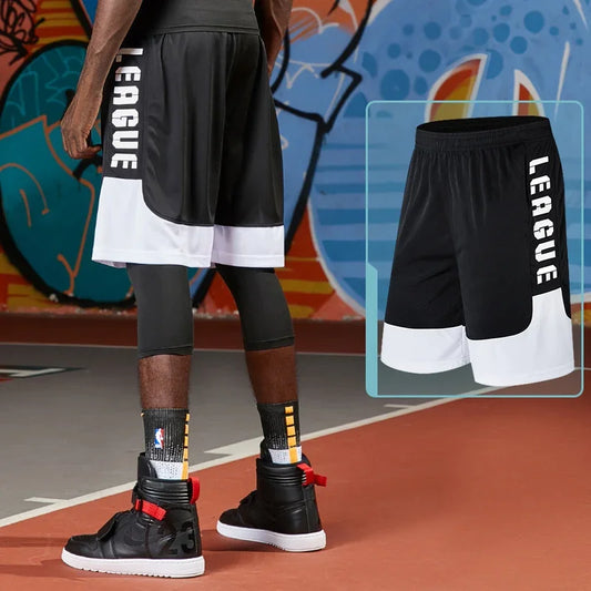 Pantalones cortos de baloncesto para hombre 2024, transpirables, de secado rápido, para entrenamiento en el gimnasio