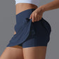 Women's Double-Layer Quick-Dry Gym Shorts