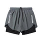 Men's Quick-Dry Double-Layer Swim Shorts