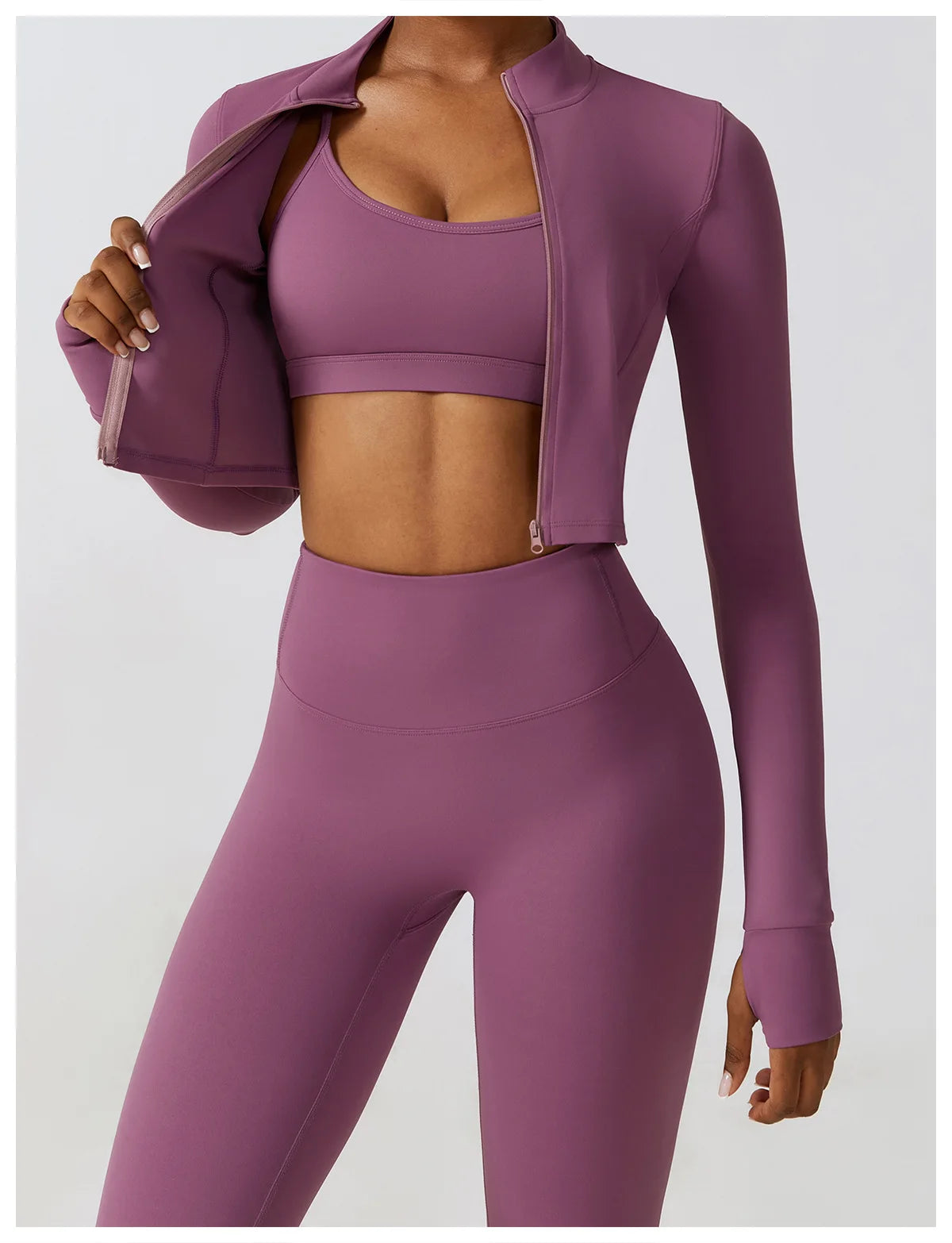 Women's Seamless Yoga Set – 2/3PCS Workout Outfit