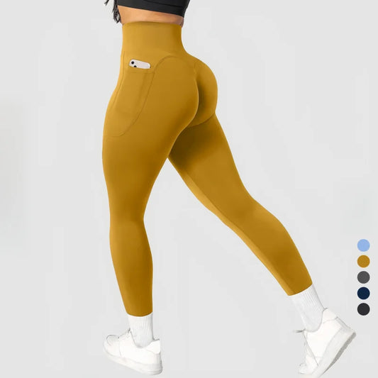 Leggings de cintura alta para mujer: realza los glúteos, bolsillos, yoga y entrenamiento