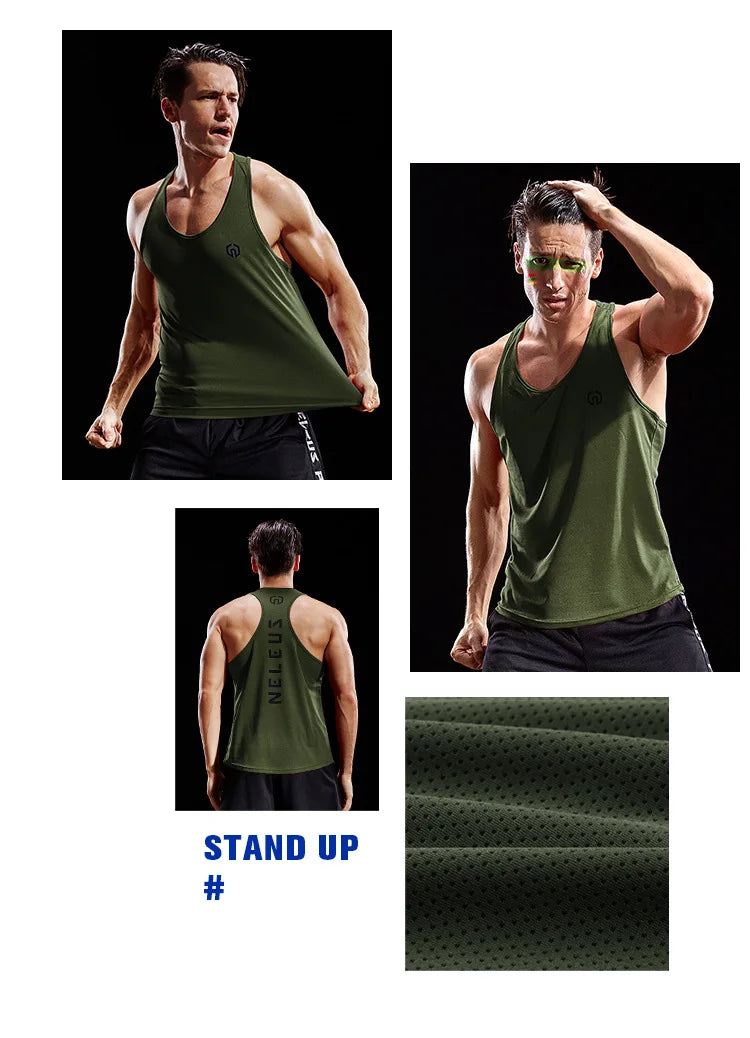 Camiseta sin mangas para hombre, de baloncesto, para correr, gimnasio, de secado rápido, transpirable, que absorbe la humedad