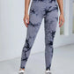 Pantalones de yoga con efecto tie dye para mujer, leggings push-up de cintura alta sin costuras para fitness