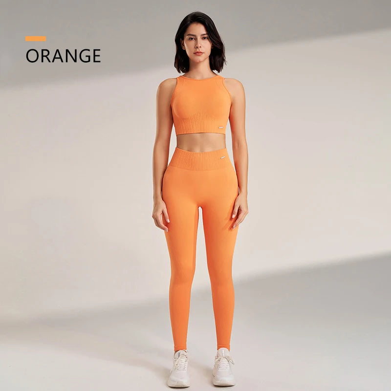 Women's Seamless Yoga Outfit – Leggings & Top