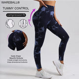 Women's High-Waist Tie-Dye Seamless Leggings