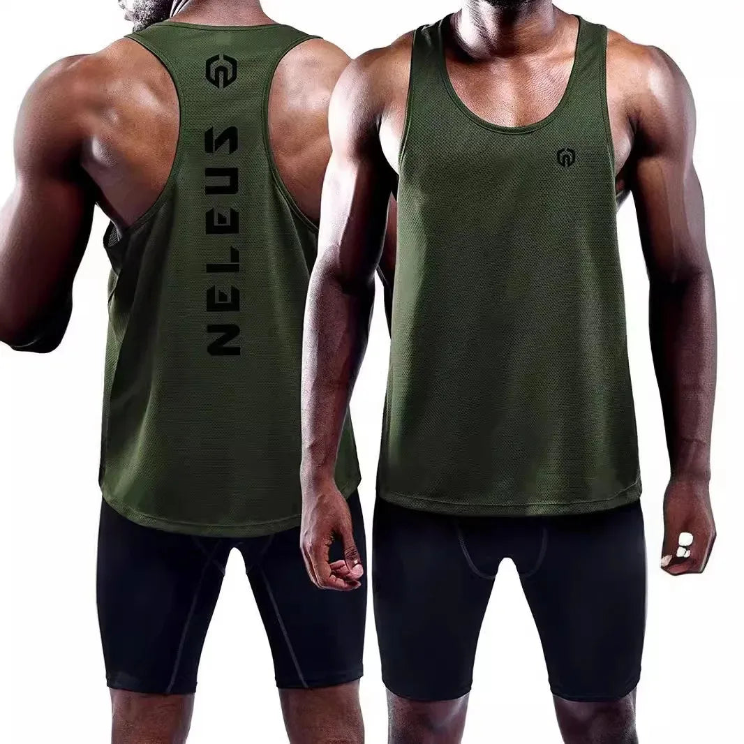 Camiseta sin mangas para hombre, de baloncesto, para correr, gimnasio, de secado rápido, transpirable, que absorbe la humedad